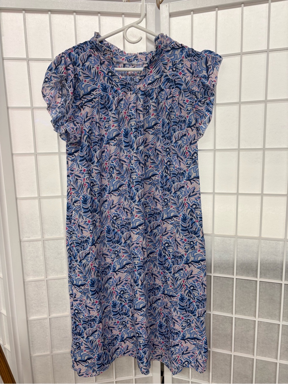 Simply Southern Blue and Pink Floral Midi Dress